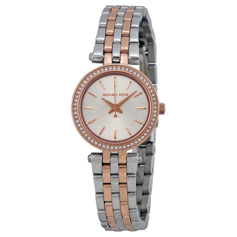 michael kors petite silvertone darci watch|Darci Petite Pavé Silver.